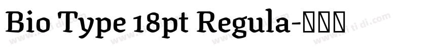 Bio Type 18pt Regula字体转换